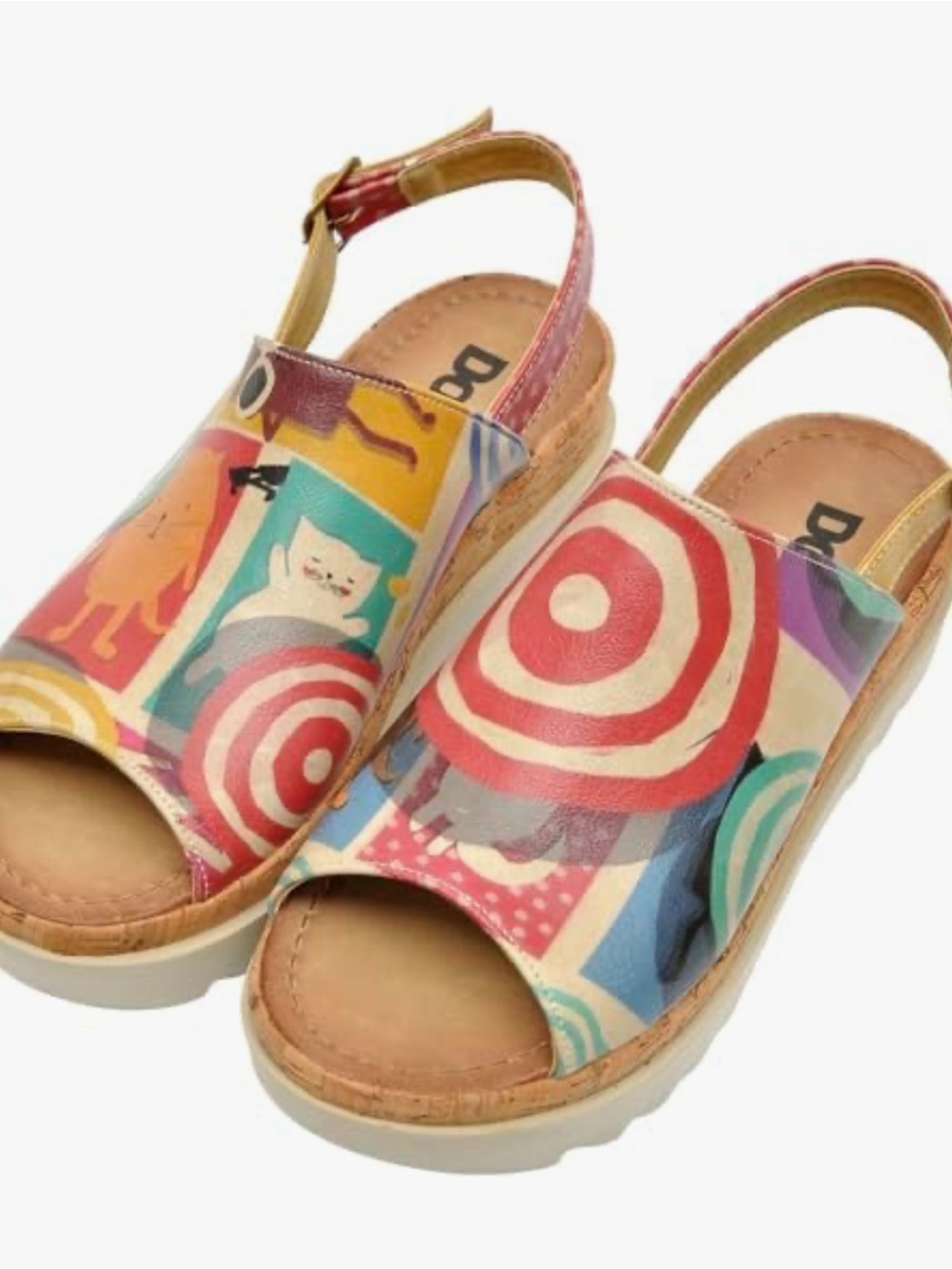 DOGO Gigi Vegan Leather Wedge Sandals Size EU40/US10